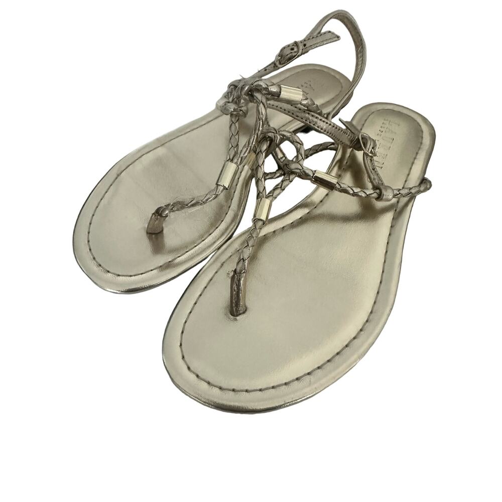 Ralph Lauren gold sandals Sz 5.5B NWT great quality summer resort wear vacation